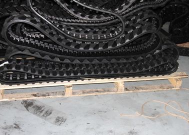 Trilhas de borracha da máquina escavadora de Kubota Kc60 com estrutura de aço do cabo da fibra de Kevlar