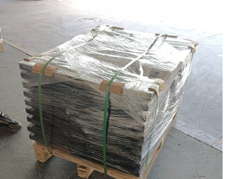 500 mm Larga 171 Pitch Chain em borracha de escavadeira preta e almofadas de borracha de aço