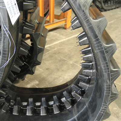 500x100x62 Large Dumper Rubber Track com menos danos ao solo Rubber Track