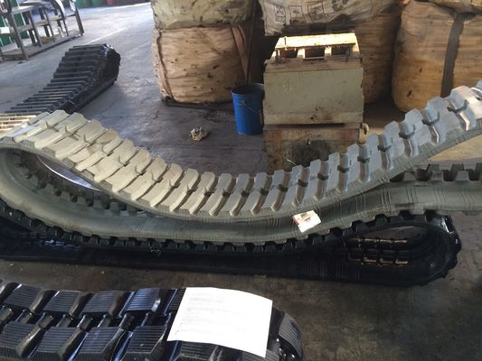 420x100x54 Bloco de trilha Cralwer MX55 Excavator Track de borracha