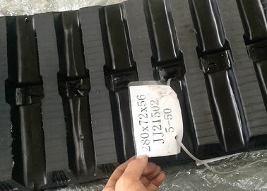 a borracha da máquina escavadora 80kg segue o tamanho 280 x 72 x 56 contínuo com a junção livre