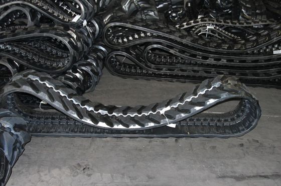 400x72.5x76W Escavação pista de borracha para máquinas de construção