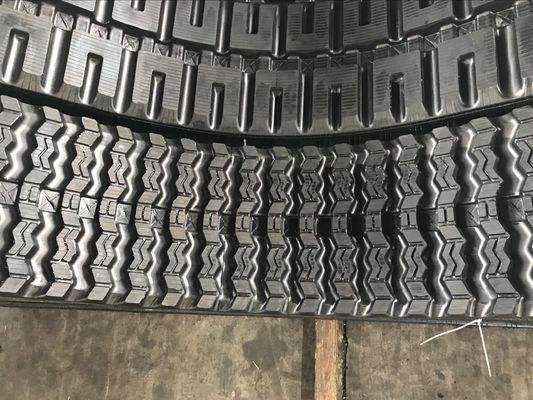 320x86x55/400x86x55/450x86x55 Zigzag Padrão Skid Steer Loader Track de borracha