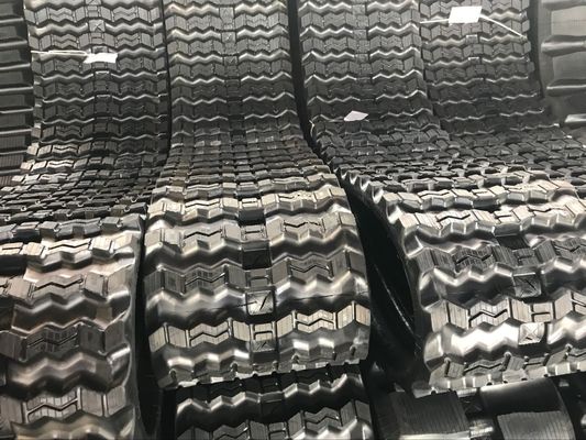 320x86x55/400x86x55/450x86x55 Zigzag Padrão Skid Steer Loader Track de borracha