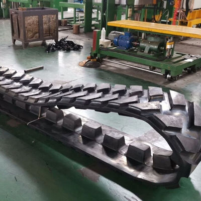 483x152.4x42 Peças de máquinas de construção de pavimentadora de asfalto PF5510 Esteiras de borracha