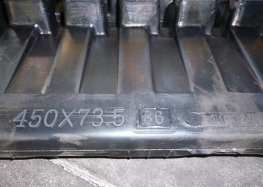 Trilha de borracha de tamanho 450x73,5x80