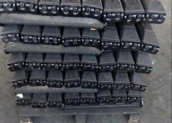 Pads de borracha para escavadeiras Asfalto Pavimentadores Máquinas de construção
